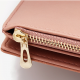 Women Multifunctional PU Leather 12 Card Slots Photo Card Money Clip Coin Purse Wallet
