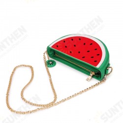 Women PU Leather Orange Watermelon Fruit Shoulder Bag Chain Strap Phone Crossbody Bags Women PU Leather Orange Watermelon Fruit Shoulder Bag Chain Strap Phone Crossbody Bags