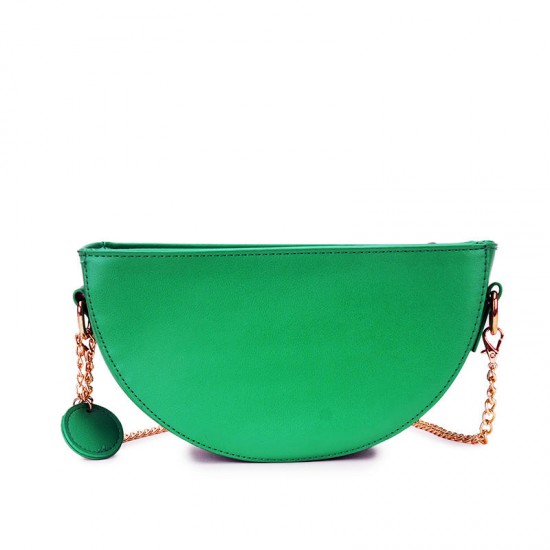 Women PU Leather Orange Watermelon Fruit Shoulder Bag Chain Strap Phone Crossbody Bags