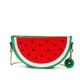 Women PU Leather Orange Watermelon Fruit Shoulder Bag Chain Strap Phone Crossbody Bags