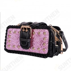 Women Retro Bling PU Leather Bag Rivet Rectangular Wallet Phone Bag for Xiaomi iPhone Samsung Women Retro Bling PU Leather Bag Rivet Rectangular Wallet Phone Bag for Xiaomi iPhone Samsung