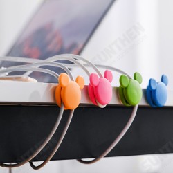 2Pcs Cute Mini Mouse Pattern Multi-function Two-way Winding Desktop Tidy Management Cable Organizer Winder 2Pcs Cute Mini Mouse Pattern Multi-function Two-way Winding Desktop Tidy Management Cable Organizer Winder