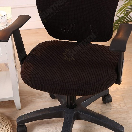 Office Computer Chair Cover Stretchable Rotate Swivel Chair Seat Covers