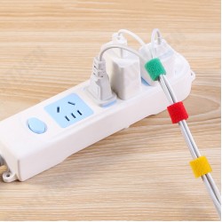 10/ 50Pcs 18cm Pure Strong Adhesive Wire Clip Holder Earphone USB Cable Cord Winder Wrap Cable Organizer Management Sticker