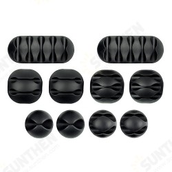 10PCS/ Set Pure Soft TPR Desktop Wire Organizer Neat Arrangement Headphone USB Charger Computer Cable Clips Holder Cord Management 10PCS/ Set Pure Soft TPR Desktop Wire Organizer Neat Arrangement Headphone USB Charger Computer Cable Clips Holder Cord Management