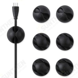 10pcs Multifunctional TPR Sticky Earphone USB Cable Cord Winder Wrap Desktop Cable Organizer Wire Management Holder 10pcs Multifunctional TPR Sticky Earphone USB Cable Cord Winder Wrap Desktop Cable Organizer Wire Management Holder