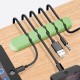 5-Channel Silicone Wire Clip Holder Earphone USB Cable Cord Winder Wrap Cable Organizer Management