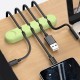 Cartoon Pattern Pure Silicone Wire Clip Holder Earphone USB Cable Cord Winder Wrap Cable Organizer Wire Management