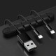 Cartoon Pattern Pure Silicone Wire Clip Holder Earphone USB Cable Cord Winder Wrap Cable Organizer Wire Management