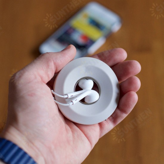 Multi-function Creative Magnet Silicone Earphone Wire USB Cable Bobbin Winder Wire Organizer