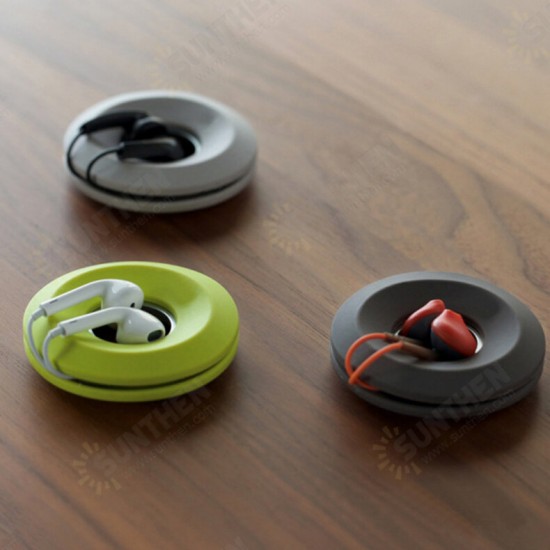 Multi-function Creative Magnet Silicone Earphone Wire USB Cable Bobbin Winder Wire Organizer