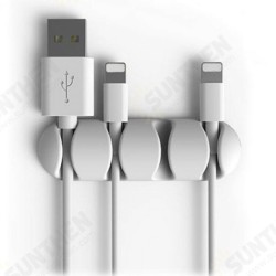 2Pcs 4 Channel 3M Glue TPU Desktop Tidy Management Cable Organizer Winder for iPhone X XS Huawei Xiaomi Mi9 S10 S10+ Data Cable and Mouse Headphone Wire Non-original 2Pcs 4 Channel 3M Glue TPU Desktop Tidy Management Cable Organizer Winder for iPhone X XS Huawei Xiaomi Mi9 S10 S10+ Data Cable and Mouse Headphone Wire Non-original