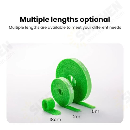 2/ 5M Strong Adhesion Nylon Cable Management Winder Wire Organizer Mouse Cord Protector Power Wire Earphone Line Management