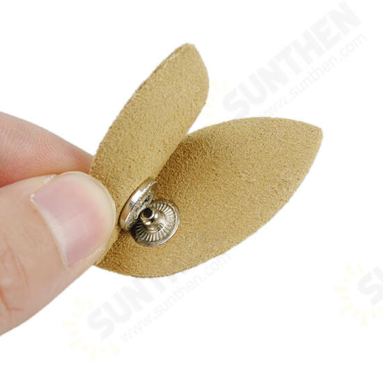 Leaf-type Bobbin Winder Soft Synthetic Leather Earphone Wire Cable Organizer