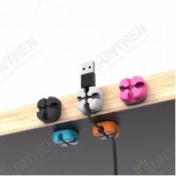 Crossed-Channel Earphone USB Cable Cord Winder Wrap Desktop Cable Organizer Wire Management Holder Crossed-Channel Earphone USB Cable Cord Winder Wrap Desktop Cable Organizer Wire Management Holder