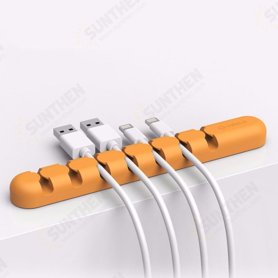 Multifunctional Silicone CBS Cable Winder Earphone Cable Organizer Wire Storage Charger Cable Holder Clips for Mouse Earphone USB Cable