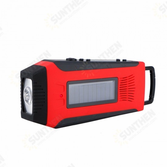 Outdoor Radio Dynamo Survival Solar Self Powered AM FM NOAA Weather Radio Phone Power Bank