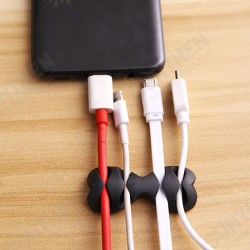 Pure 4 Channel Desktop Tidy Management Cable Organizer Winder for iPhone X XS Huawei Xiaomi Mi9 S10 S10+ Data Cable and Mouse Headphone Wire Non-original Pure 4 Channel Desktop Tidy Management Cable Organizer Winder for iPhone X XS Huawei Xiaomi Mi9 S10 S10+ Data Cable and Mouse Headphone Wire Non-original