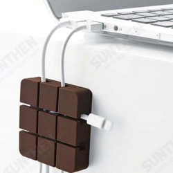 Pattern Multi-functional Silicone Wire Clip Holder Earphone USB Cable Cord Winder Wrap Desktop Cable Organizer Wire Management Holder Pattern Multi-functional Silicone Wire Clip Holder Earphone USB Cable Cord Winder Wrap Desktop Cable Organizer Wire Management Holder