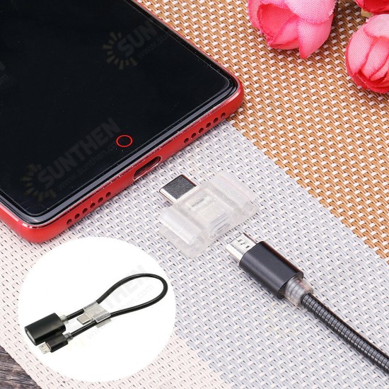 Universal Metal Type-c Micro USB Male to USB 2.0 Female OTG Adapter Converter for Xiaomi Smartphone