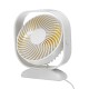 Summer Portable USB Power Desktop Fan 4-Blade Wide Area 360° Multi-Angle Natural Wind Low Noise Macbook Computer Cooler