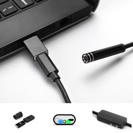 1200P 8LED IP68 WiFi Endoscope Borescope Inspection Camera Soft Cable for Android IOS 2/3.5/5/7/10M