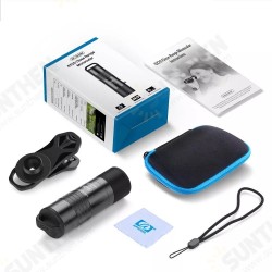 6X20M 6X 0.3m Closest Focus Telescope Optics Lens Monocular HD Phone Lens With Clip for Smartphones Hunting Camping Travel 6X20M 6X 0.3m Closest Focus Telescope Optics Lens Monocular HD Phone Lens With Clip for Smartphones Hunting Camping Travel