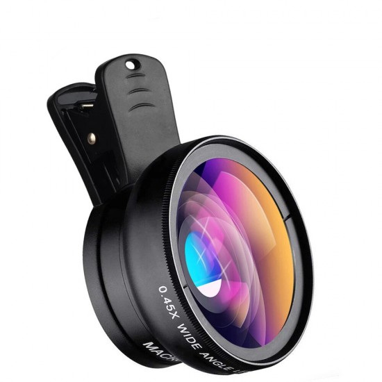 Apl-0.45wm 2 in 1 Phone Camera Lens kit 0.45x Wide Angle & 12.5x HD Macro Lens