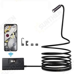 109-5 WIFI Borescope 11.5MM 1944P HD Auto Focus Inspection Camera 6LED Adjustable IP68 2600mAh Lens Camera Flexible Hard Line 1/5/10M 109-5 WIFI Borescope 11.5MM 1944P HD Auto Focus Inspection Camera 6LED Adjustable IP68 2600mAh Lens Camera Flexible Hard Line 1/5/10M