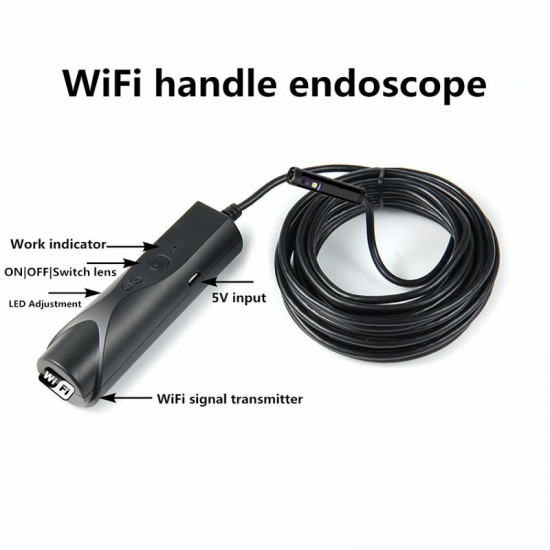 14.5mm Flexible IP67 Waterproof Adjustable USB Inspection Borescope Camera for Android PC Notebook