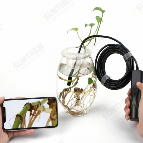 14.5mm Flexible IP67 Waterproof Adjustable USB Inspection Borescope Camera for Android PC Notebook