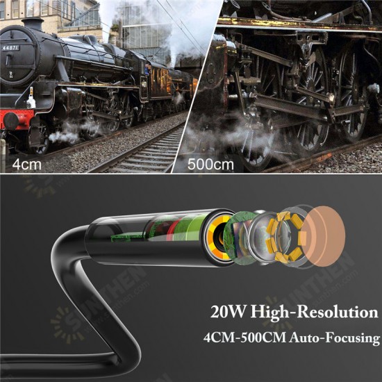 8MM Borescope Dual Lens 1080P HD Industrial Inspection Camera 8 Adjustable LED IP67 Waterproof 3000mAh TF Card Hard Cable 2/5M with 4.3inch LCD Screen