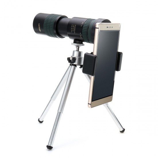 Universal 8-24X Zoom Monocular Telescope Camera Lens+Phone Clip+Tripod for Smartphones