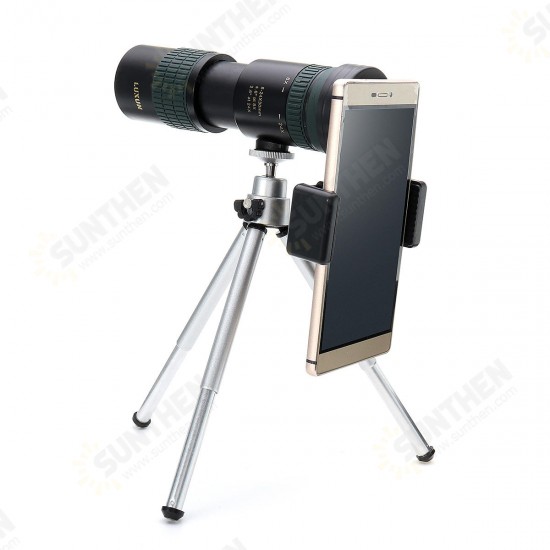 Universal 8-24X Zoom Monocular Telescope Camera Lens+Phone Clip+Tripod for Smartphones