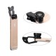 Universal Clip Camera Lens 0.67 Wide Angel+180 Degree Fish Eye+Macro For Mobile Phone Tablet