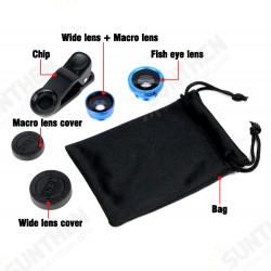 Universal Clip Camera Lens 0.67 Wide Angel+180 Degree Fish Eye+Macro For Mobile Phone Tablet Universal Clip Camera Lens 0.67 Wide Angel+180 Degree Fish Eye+Macro For Mobile Phone Tablet