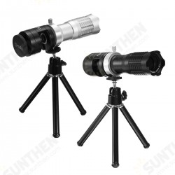 Universal 14X Zoom Wide Angle Camera Mobile Lens Telescope Phone Clip+Tripod Holder for Smartphone Universal 14X Zoom Wide Angle Camera Mobile Lens Telescope Phone Clip+Tripod Holder for Smartphone