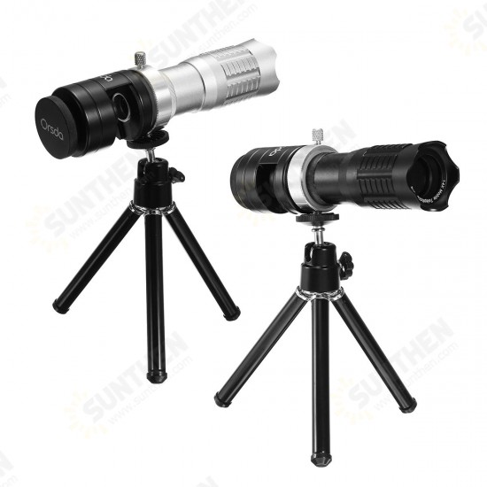 Universal 14X Zoom Wide Angle Camera Mobile Lens Telescope Phone Clip+Tripod Holder for Smartphone