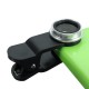 Universal 5 In1 Clip Camera Kit Telephone Lens CPL Fisheye 0.67X Wide Angle 2.0X Telephoto Macro