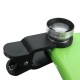 Universal 5 In1 Clip Camera Kit Telephone Lens CPL Fisheye 0.67X Wide Angle 2.0X Telephoto Macro