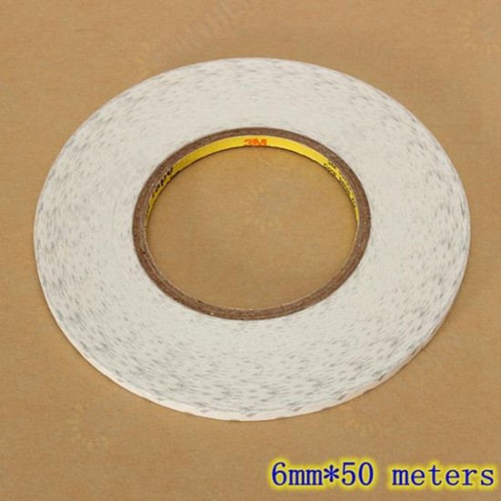 2-6mm and 50M Double Sided Extremely Strong Tape Adhesive For LCD Glass Cell Phone