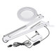 8X Illuminated Magnifier USB 3 Colors LED Magnifying Glass for Soldering Iron Repair/Table Lamp/Skincare Beauty Tool