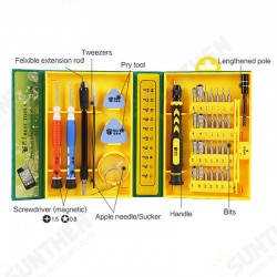 38-IN-1 Multifunctional Professional Precision Screwdriver Set for Electronics Mobile Phone Disassemble Repair Tools Practical Portable Widely Used 38-IN-1 Multifunctional Professional Precision Screwdriver Set for Electronics Mobile Phone Disassemble Repair Tools Practical Portable Widely Used