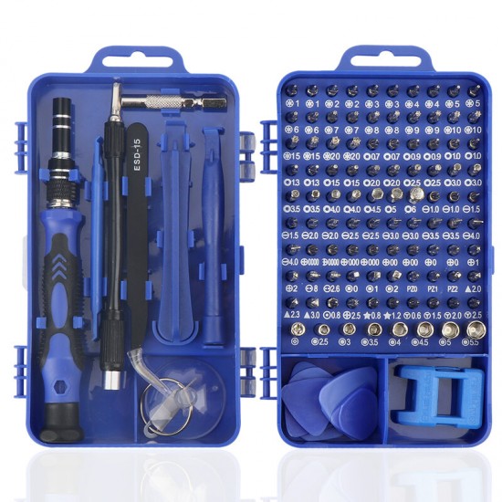 9804 115-IN-1 Multifunctional Professional Precision Screwdriver Set for Electronics Mobile Phone Notebook Watch Disassemble Repair Tools Practical Portable Widely Used