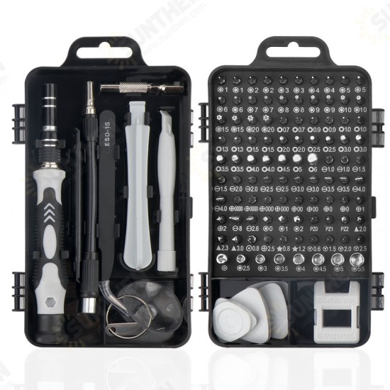 9804 115-IN-1 Multifunctional Professional Precision Screwdriver Set for Electronics Mobile Phone Notebook Watch Disassemble Repair Tools Practical Portable Widely Used