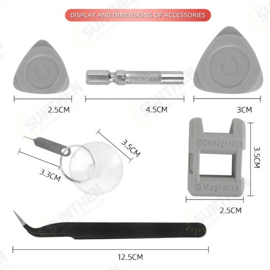 9804 115-IN-1 Multifunctional Professional Precision Screwdriver Set for Electronics Mobile Phone Notebook Watch Disassemble Repair Tools Practical Portable Widely Used