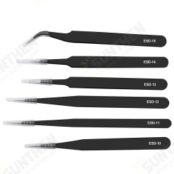 ESD10-15 Anti-static Stainless Steel Tweezer Set for Smartphone Tools & Accessories Repair Tool ESD10-15 Anti-static Stainless Steel Tweezer Set for Smartphone Tools & Accessories Repair Tool