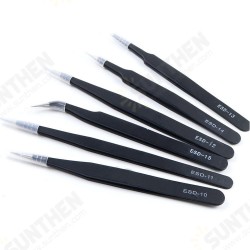 ESD10-15 Anti-static Stainless Steel Tweezer Set for Smartphone Tools & Accessories Repair Tool ESD10-15 Anti-static Stainless Steel Tweezer Set for Smartphone Tools & Accessories Repair Tool