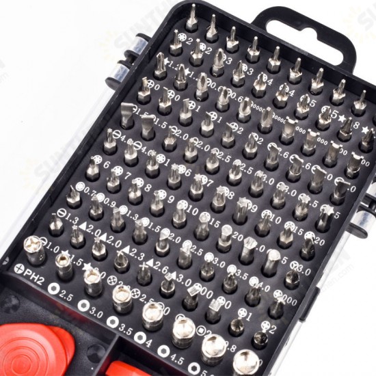 110 in 1 Precision Screwdriver Set Magnetic Screwdriver Bit Electronic Device Hand Tool Mobile Phone Repair Tools Kit