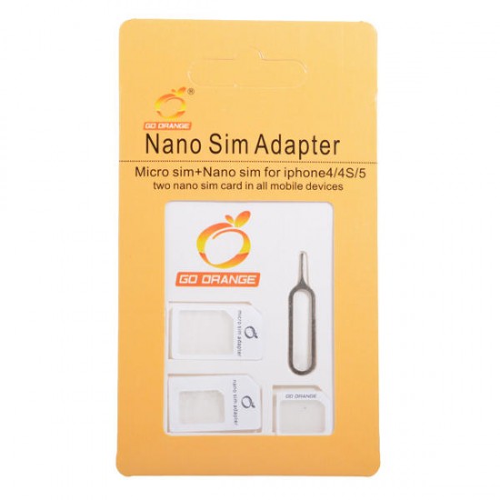 Micro+Standard+Nano Sim Card Adapters+Eject Pin Key For Smartphone
